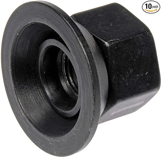 Dorman® 611-092 - Black Flat Seat Flanged Lug Nuts