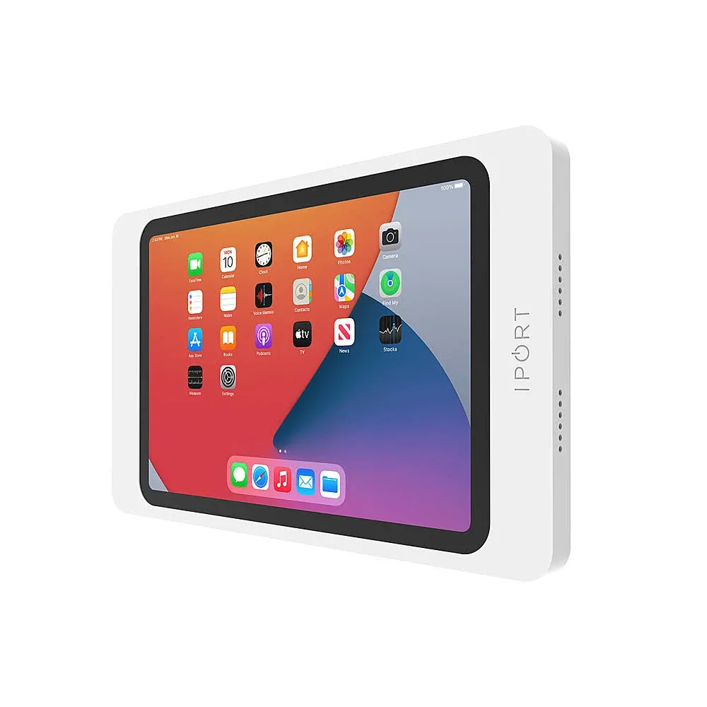 iPort Surface Mount System iPad Wall Mount - Compatible with iPad Mini (6th gen) - White