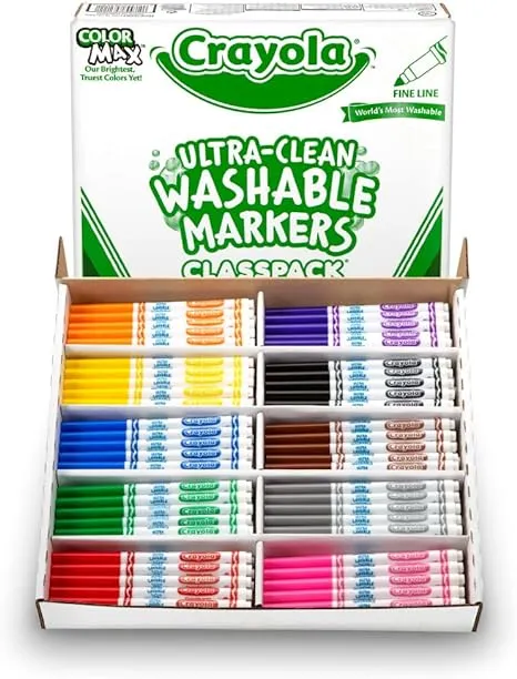 Crayola Classpack of 200 Washable Fine Line Markers