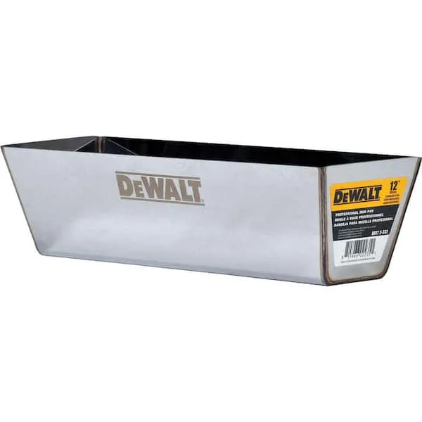 DeWalt 12" Drywall Mud Pan | Stainless Steel | DXTT-2-332