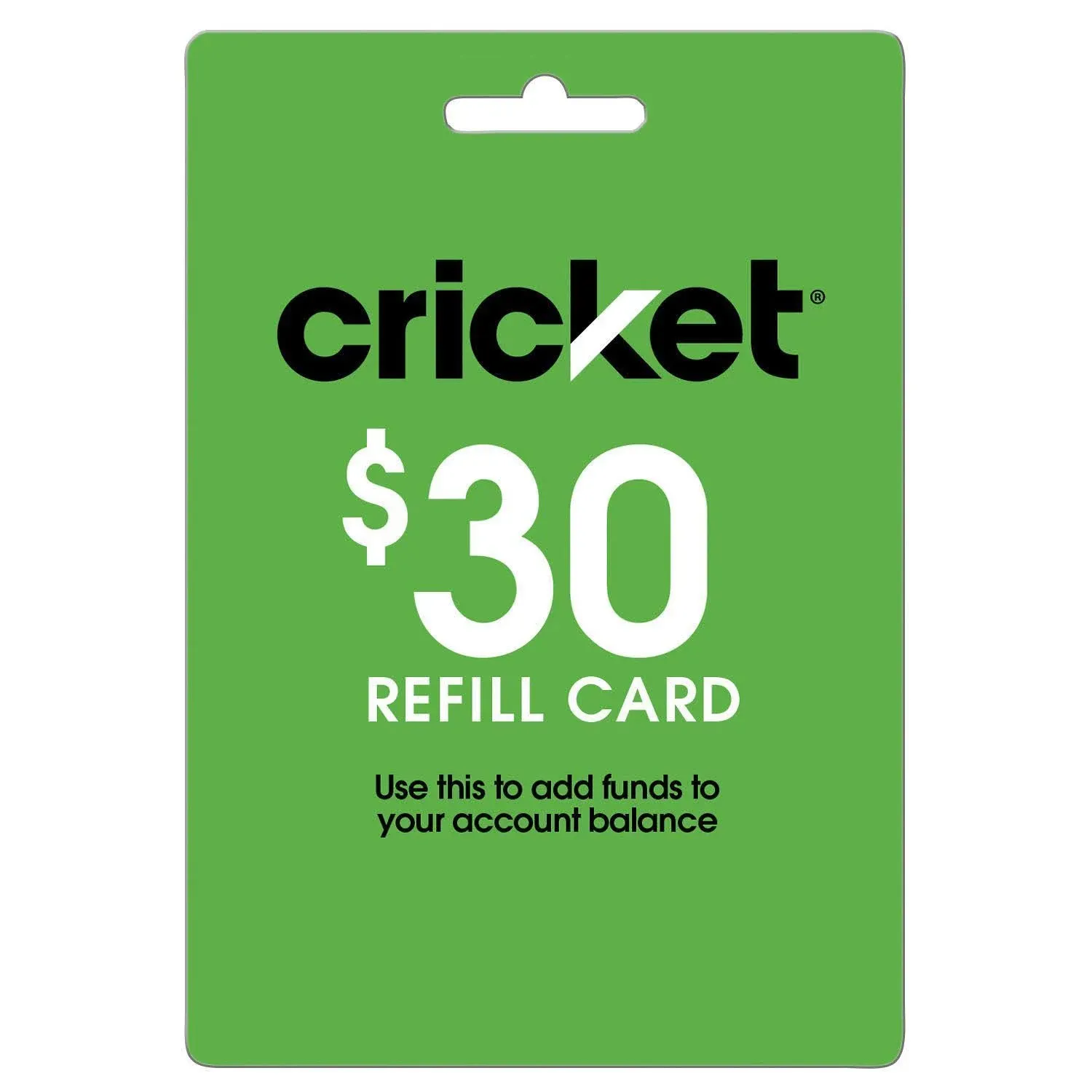 Cricket Wireless - $30 Refill Card [Digital]