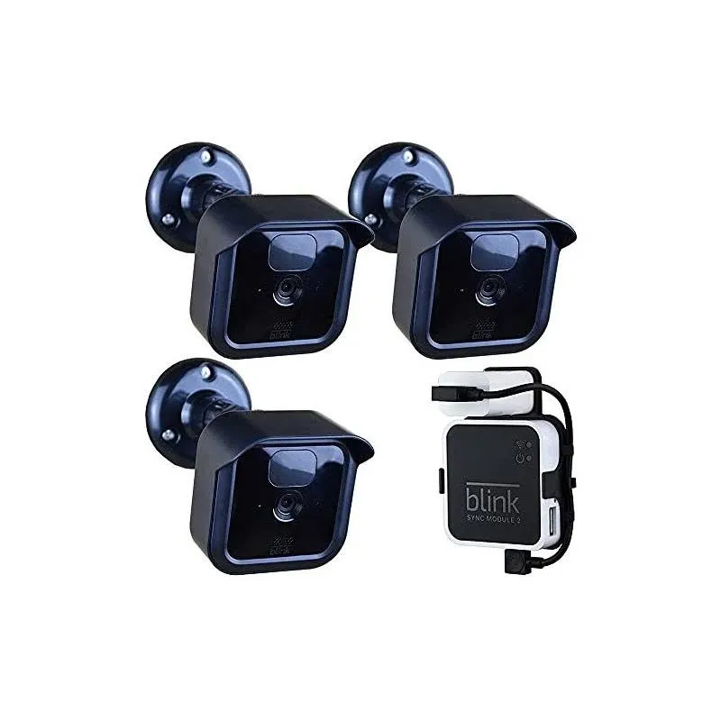 Blink Outdoor Camera Mount Bracket,3 Pack Full Weather Proof Housing/Mount with ...