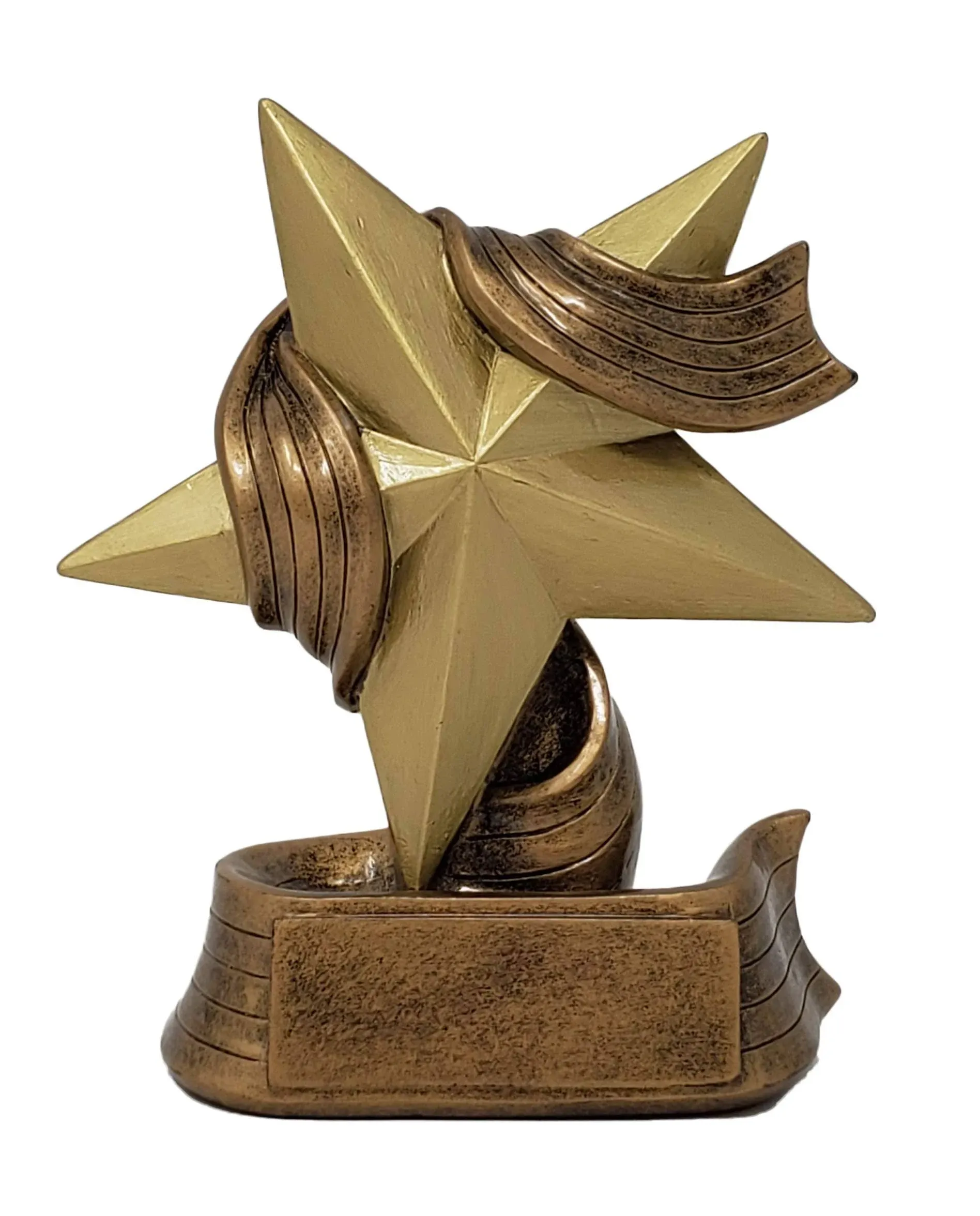 Decade Awards Gold Star Trophy - 5 or 7 Inch Tall | Engraved Gold Star Award/Employee Superstar Recognition Trophy - Customize Now