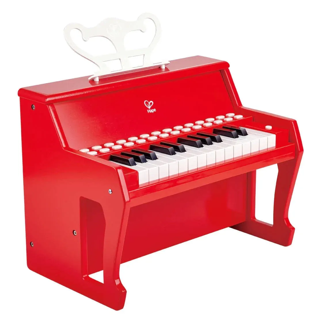 Hape Red Learn With Lights 25-Key Electronic Piano