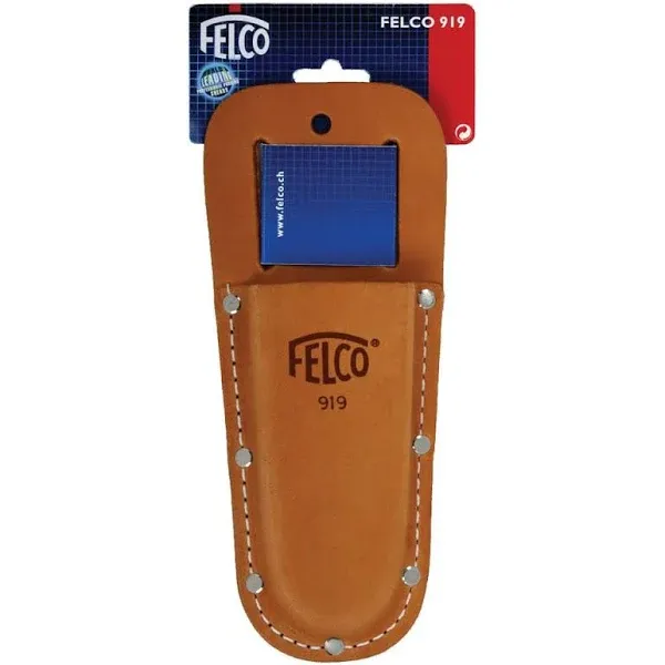 Felco Leather Holster (F 919) - Belt Mountable Tool Pouch for Pruning Shears or Construction / Utility Tools