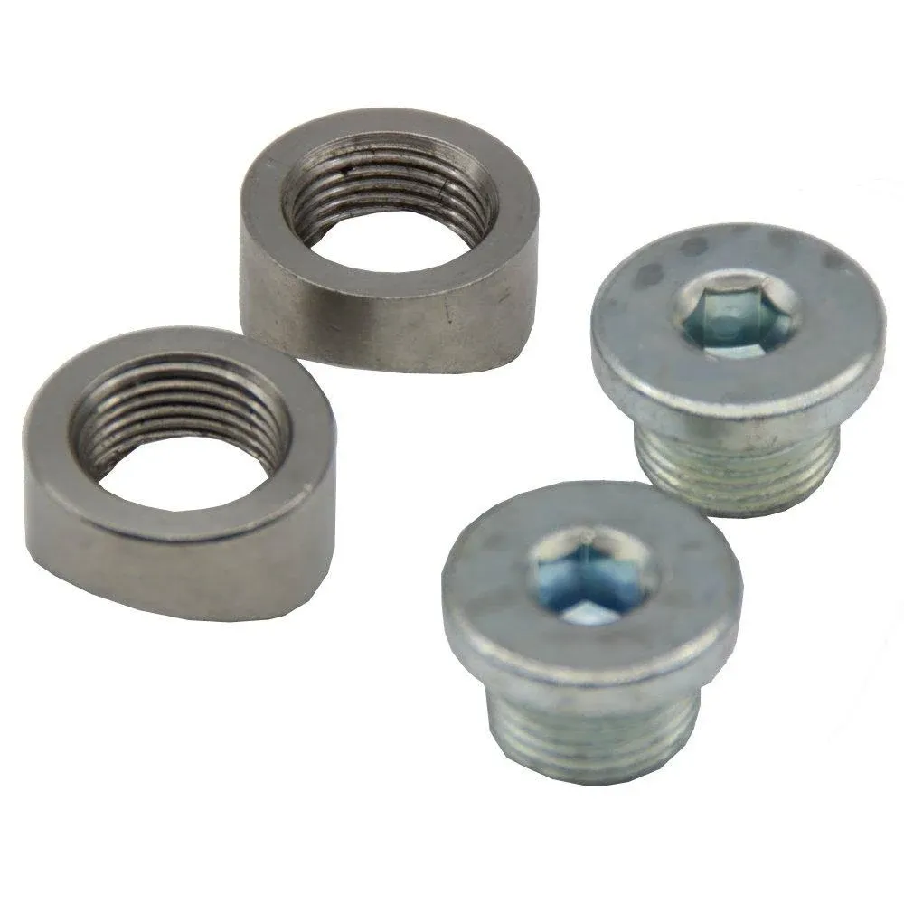 M18X1.5 Bung and Plug Notched Style Bung and Plug (2 Bungs/ 2 Plugs) Notched Style Fitting Bungs M18X1.5