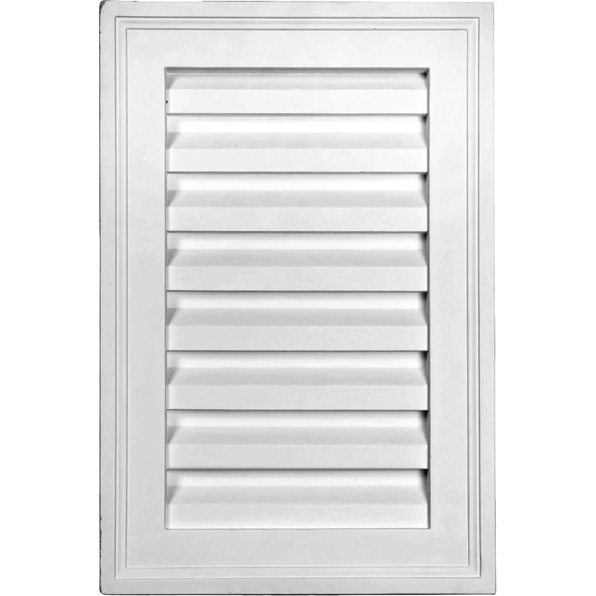 12"W x 16"H Rectangle Urethane Gable Vent Louver, Non-Functional