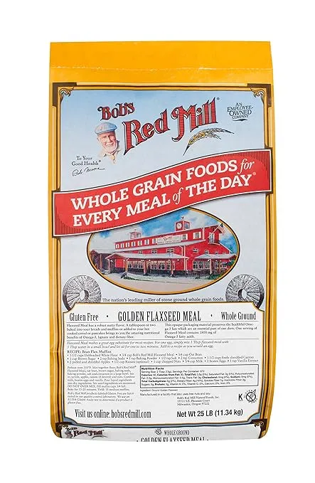 Bob's Red Mill Golden Flaxseed Meal, 25 lbs