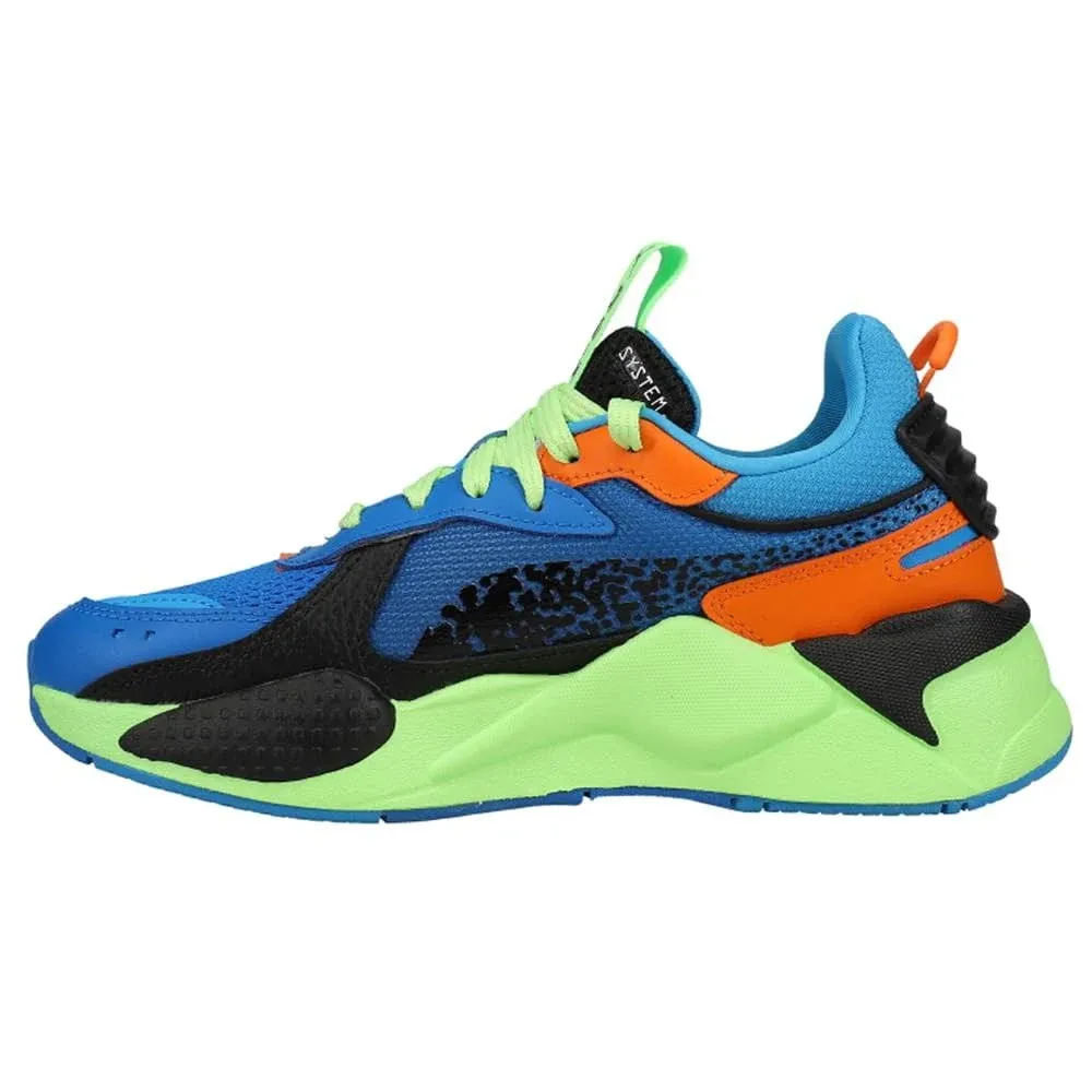 Puma Boys RS-X - Running Shoes Blue/Volt/Black Size 07.0