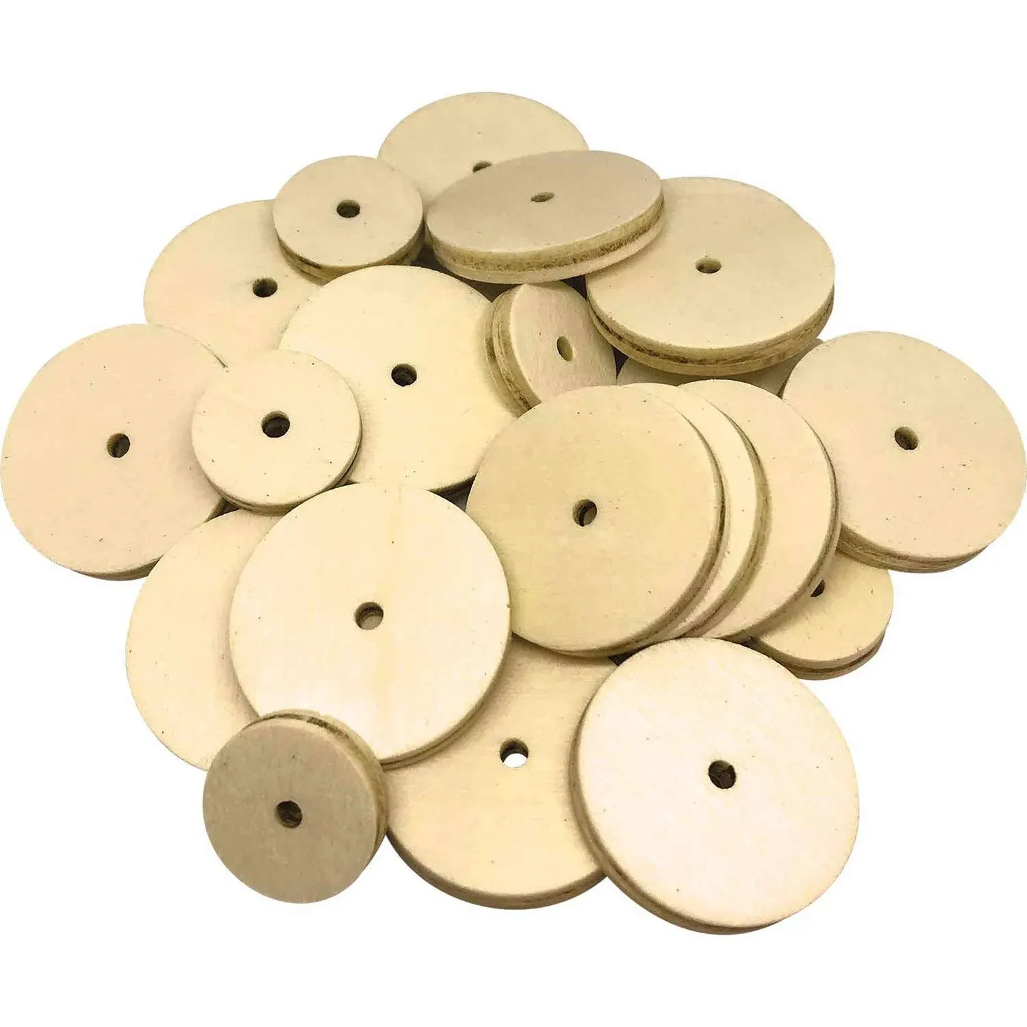 Teacher Created Resources Stem Basics, Wooden Wheels, Natural, Pack of 60