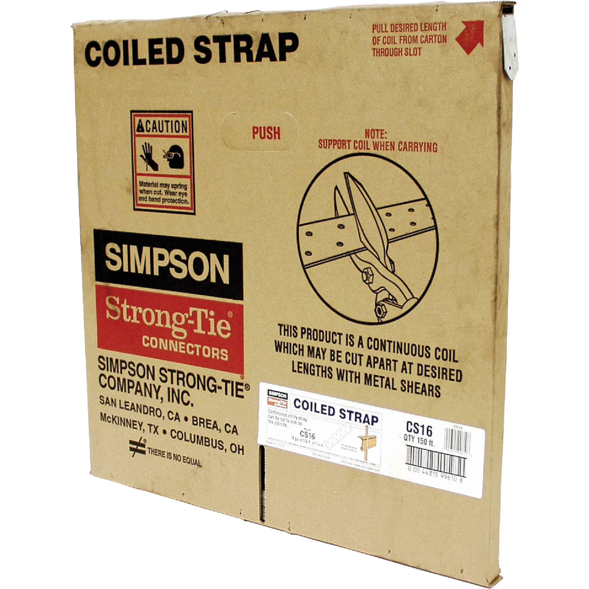 Simpson Strong-Tie CS16 150ft 16-Gauge Coiled Strap