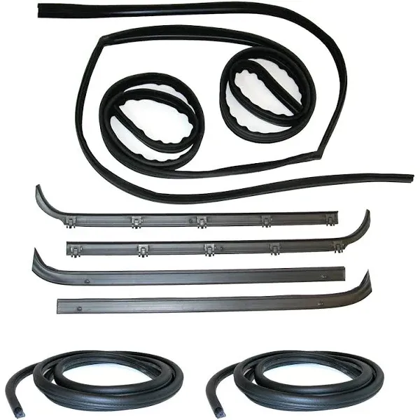 KF1001-8 Glass Run Channel Kit (Inner & Outer Belt Weatherstrip Kit, Complete, Door Seal Kit, Driver Side & Passenger Side)