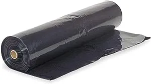 Farm Plastic Supply - Black Plastic Sheeting - 6 mil - (20' x 100') - Black Plastic Tarp, Polyethylene Vapor Barrier Plastic Sheeting, Black Painters Tarp, Roll of Heavy Duty Plastic