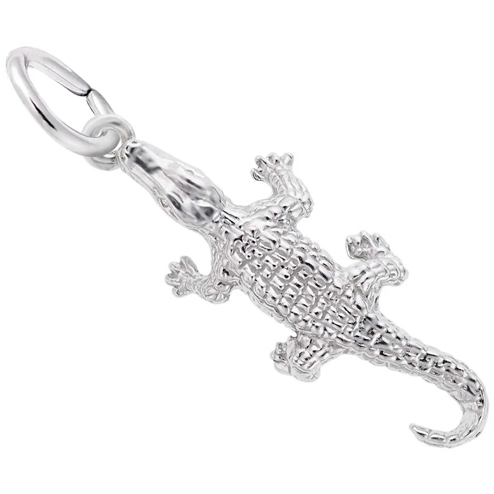 Rembrandt Alligator Charm, Sterling Silver