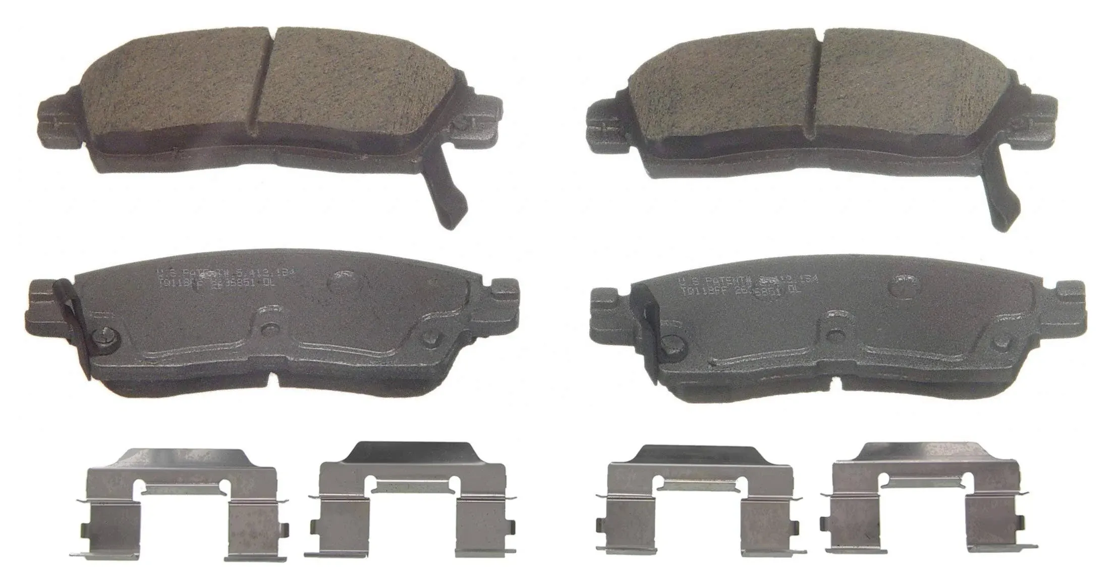 Disc Brake Pad Set-ThermoQuie<wbr/>t Disc Brake Pad Wagner QC883