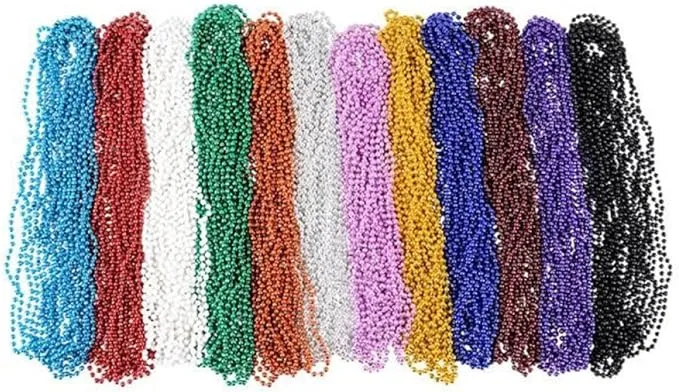 Rhode Island Novelty 33 inch 66 mm Bead Necklace Assortment 144 Piece