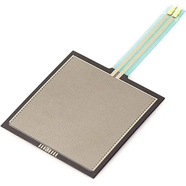 FORCE SENSING RESISTOR,1.5 INCH SQUARE,1oz-22LBS,2 LEADS,0.1 INCH SPACING