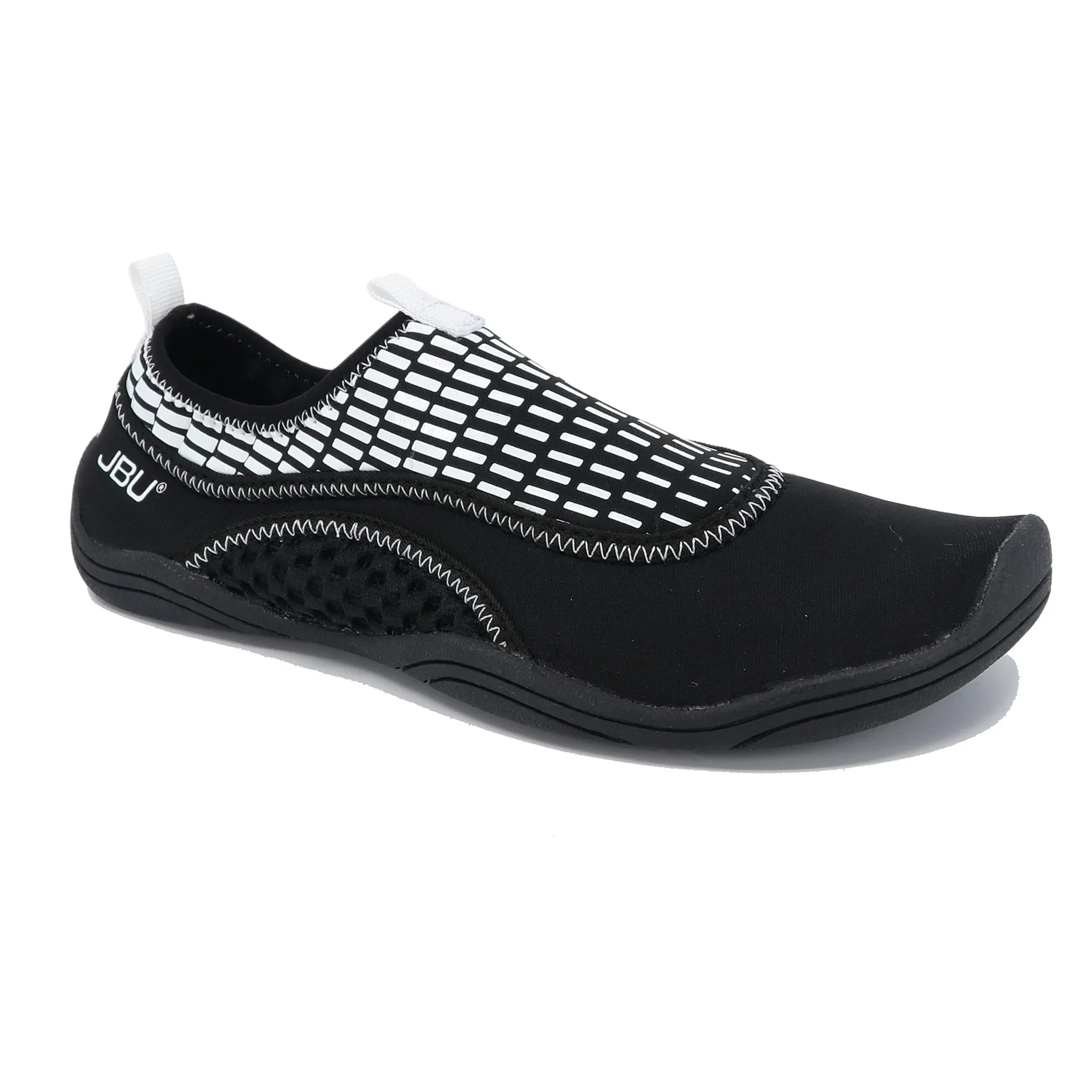 JBU Women's Fin Water-Ready Shoes, Black/White Print, 8.5 M