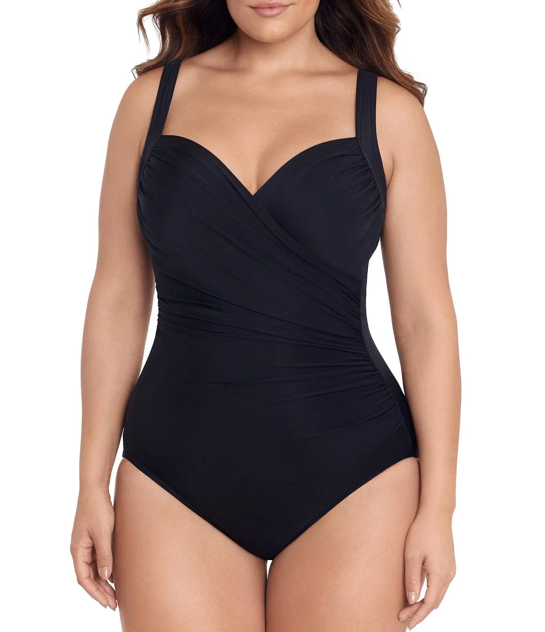 MiracleSuit Women’s Solids Plus Size Sanibel One Piece