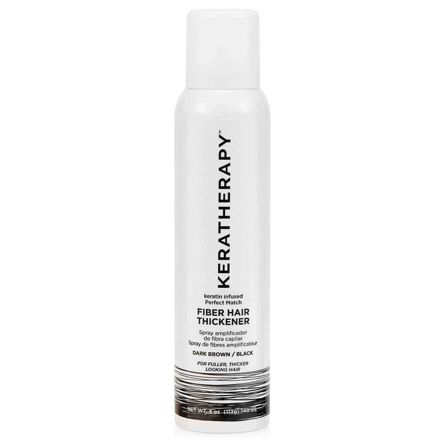 Keratherapy Perfect Match Fiber Hair Thickener Dark Brown/Black 4oz