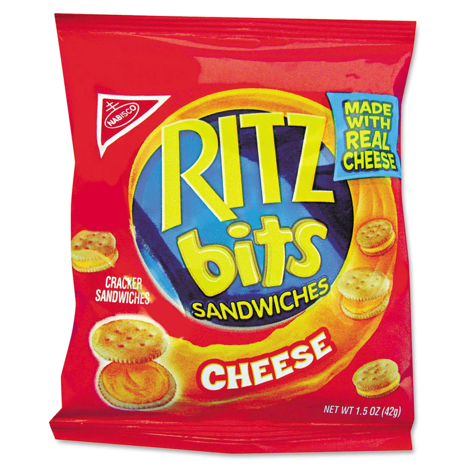 Nabisco Ritz Bits, Cheese, 1.5 oz Packs, 60/Carton 