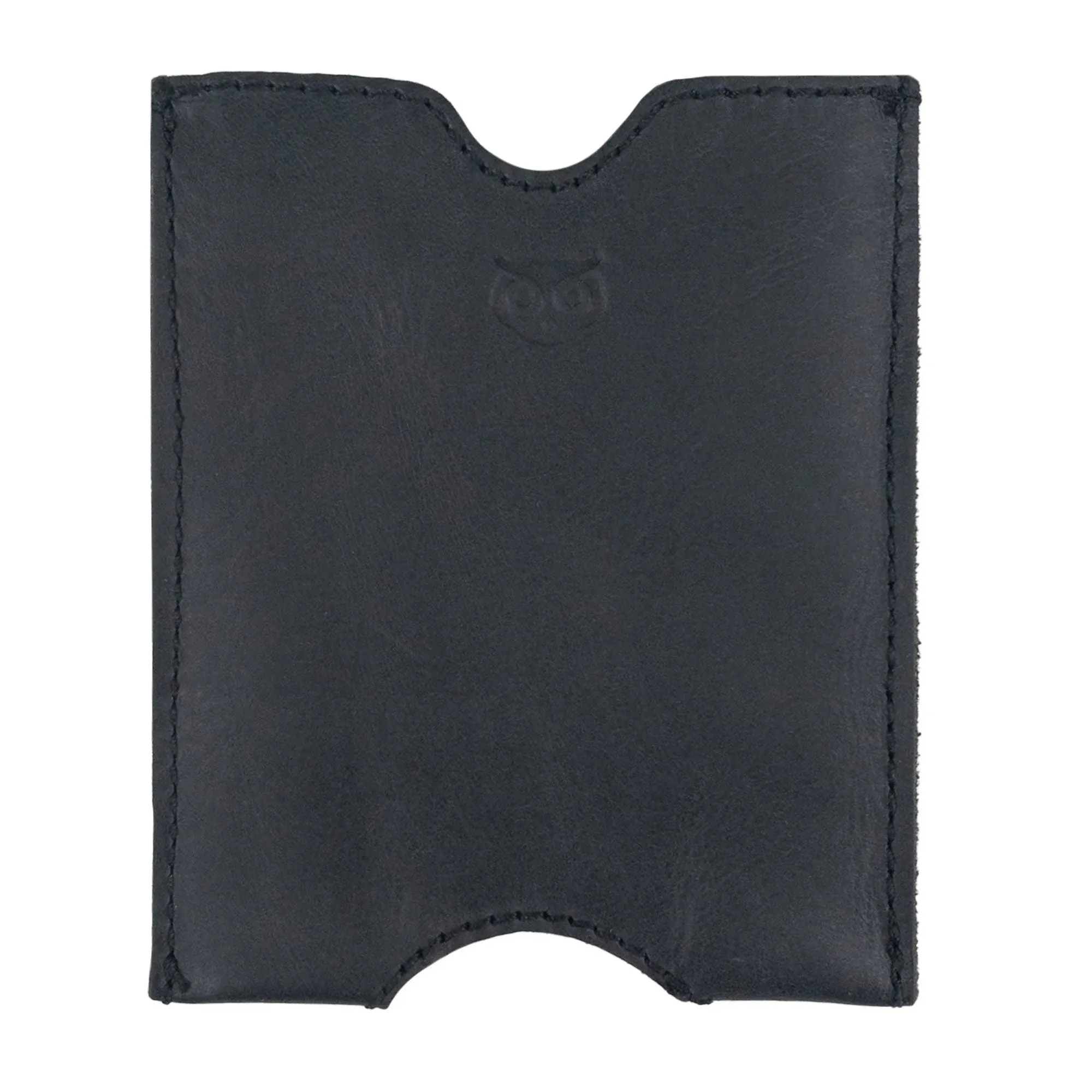 Hide & Drink, Travel Passport Pocket Sleeve Handmade from Full Grain Leather - Charcoal Black