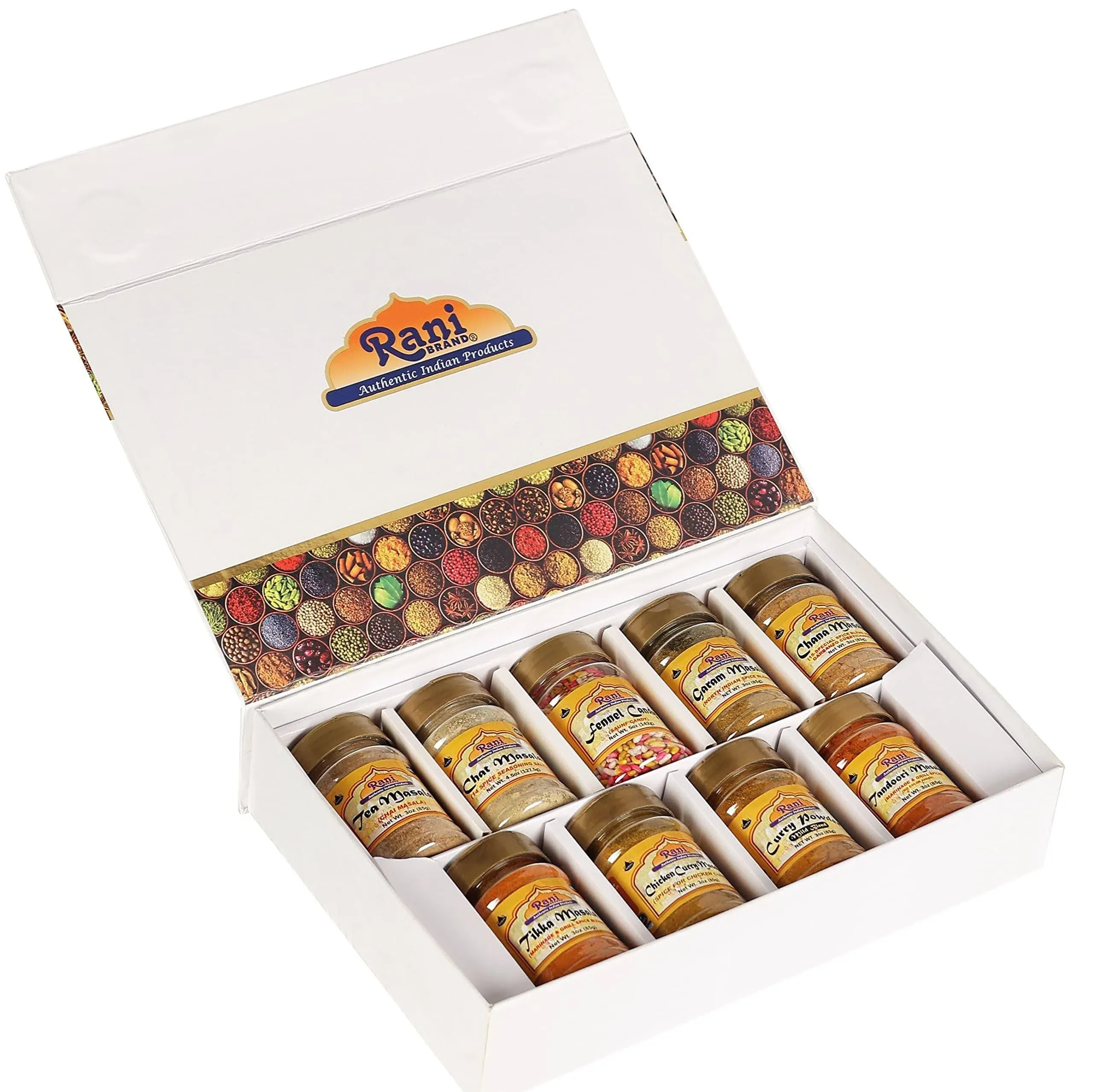 Rani Essential Indian Spice Blends (Masala) 9 Bottle Gift Box Set Ave. Wt 3oz  | eBay