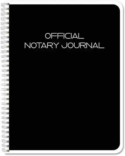 BookFactory Official Notary Journal/Log Book 96 Pages 8.5" X 11" 46 of 50 State Journal of Notarial Acts, Wire-O, (LOG-096-7CW-PP-(Notary))