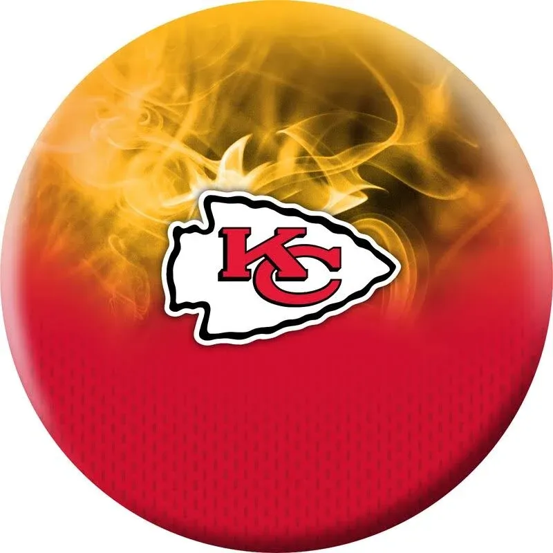 Strikeforce Bowling NFL Kansas City Chiefs On Fire Undrilled Bowling BallStrikeforce Bowling NFL Kansas City Chiefs On Fire Undrilled Bowling Ball