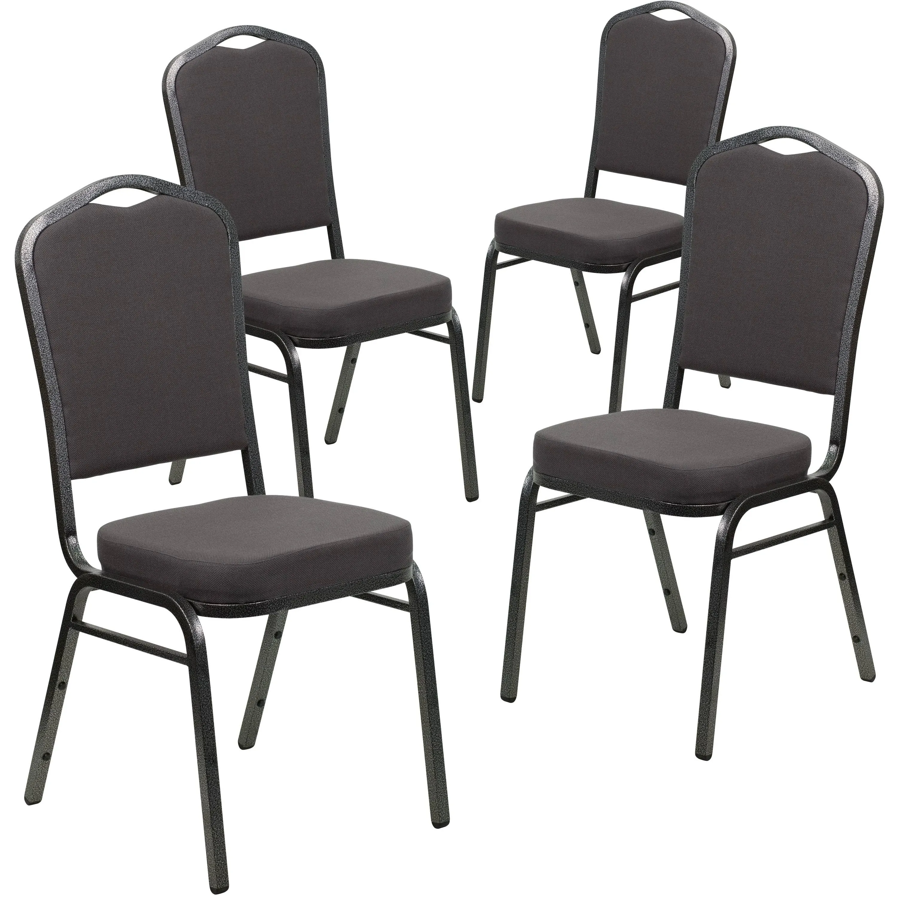 Flash Furniture Hercules Series Crown Back Stacking Banquet Chair Fabric