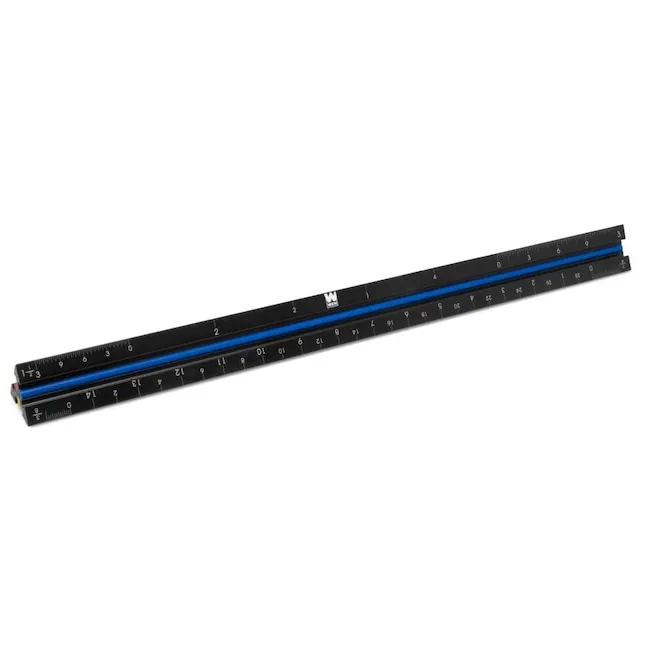 Wen ME 333R 12-Inch Aluminum Triangular Architect Ruler