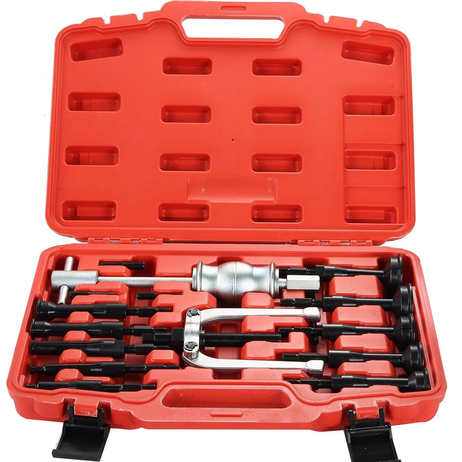 DASBET 16pcs Blind Inner Bearing Puller Hole Remover Extractor Set Slide Hammer ...