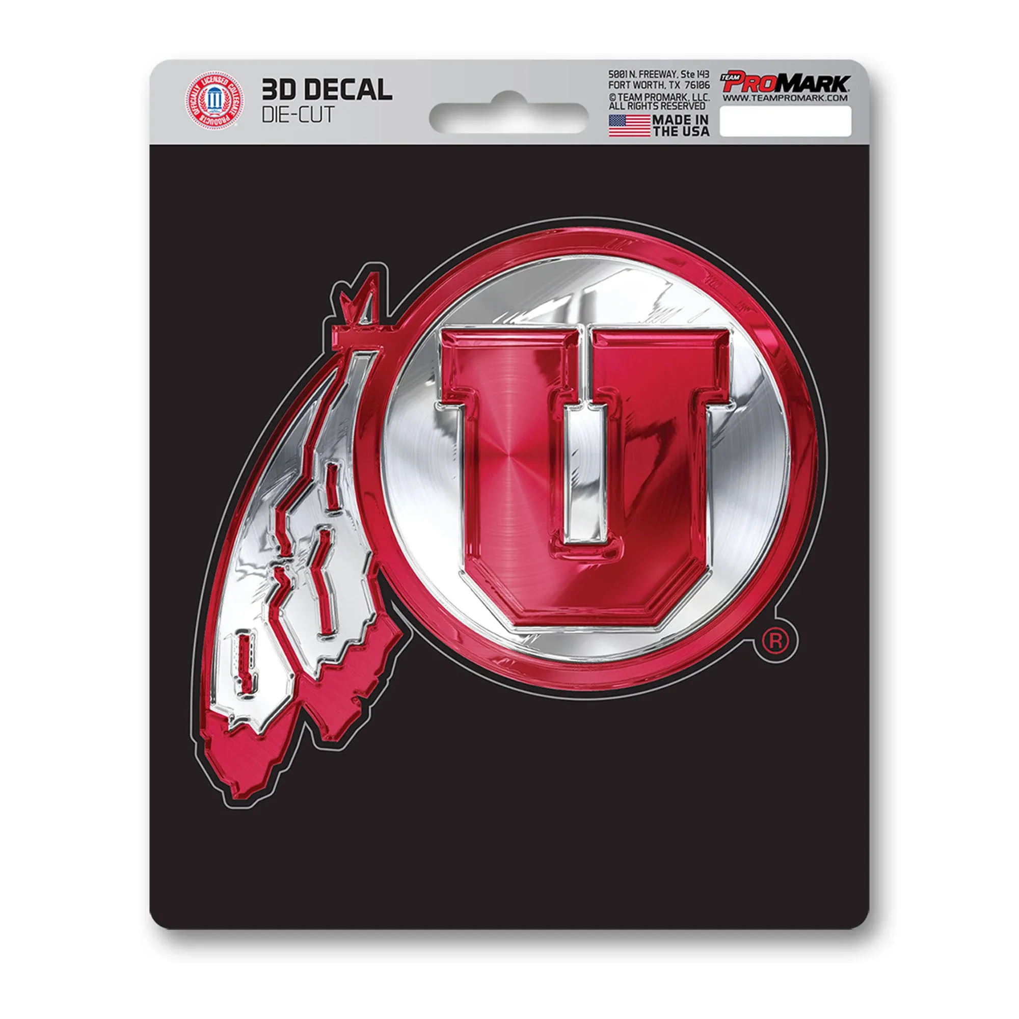 University of Utah Utes 3D Decal