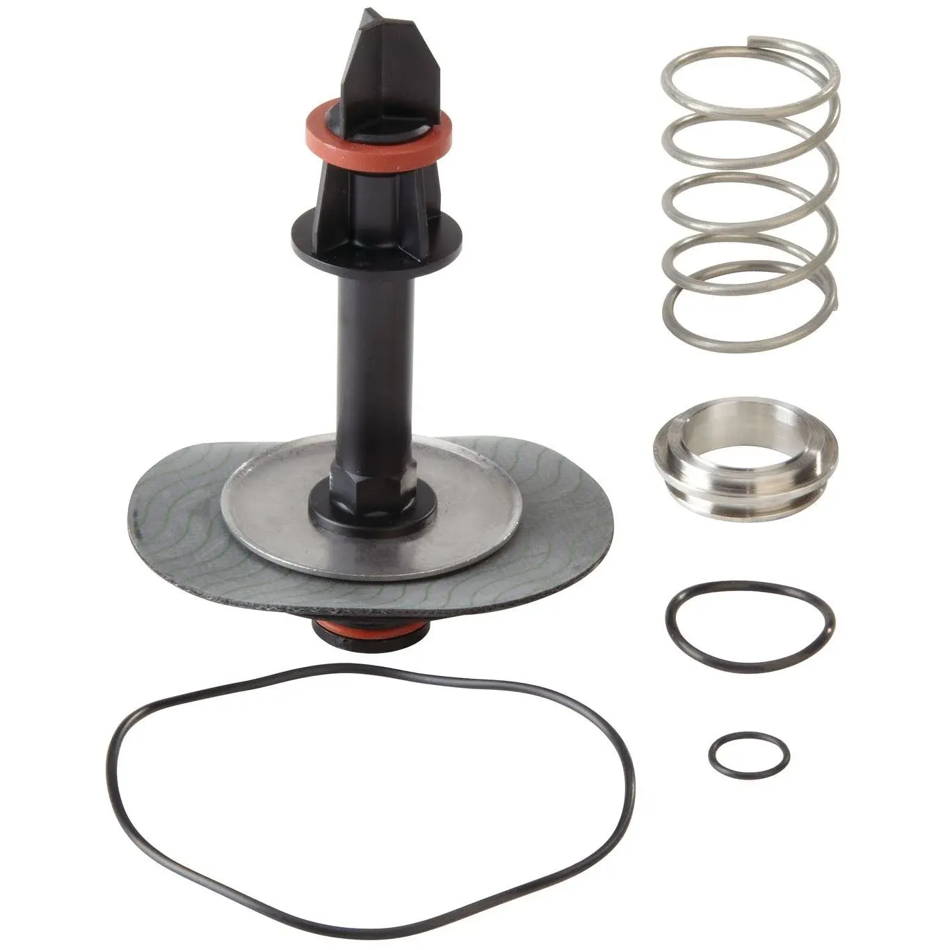 Watts 009M2 2" Total Relief Valve Repair Kit. Includes: Seat, Seat O-Ring, Stem & Diaphragm Assembly, Stem O-Ring, Cover O-Ring and RV Spring 0887545 887545 RK 009M2-VT