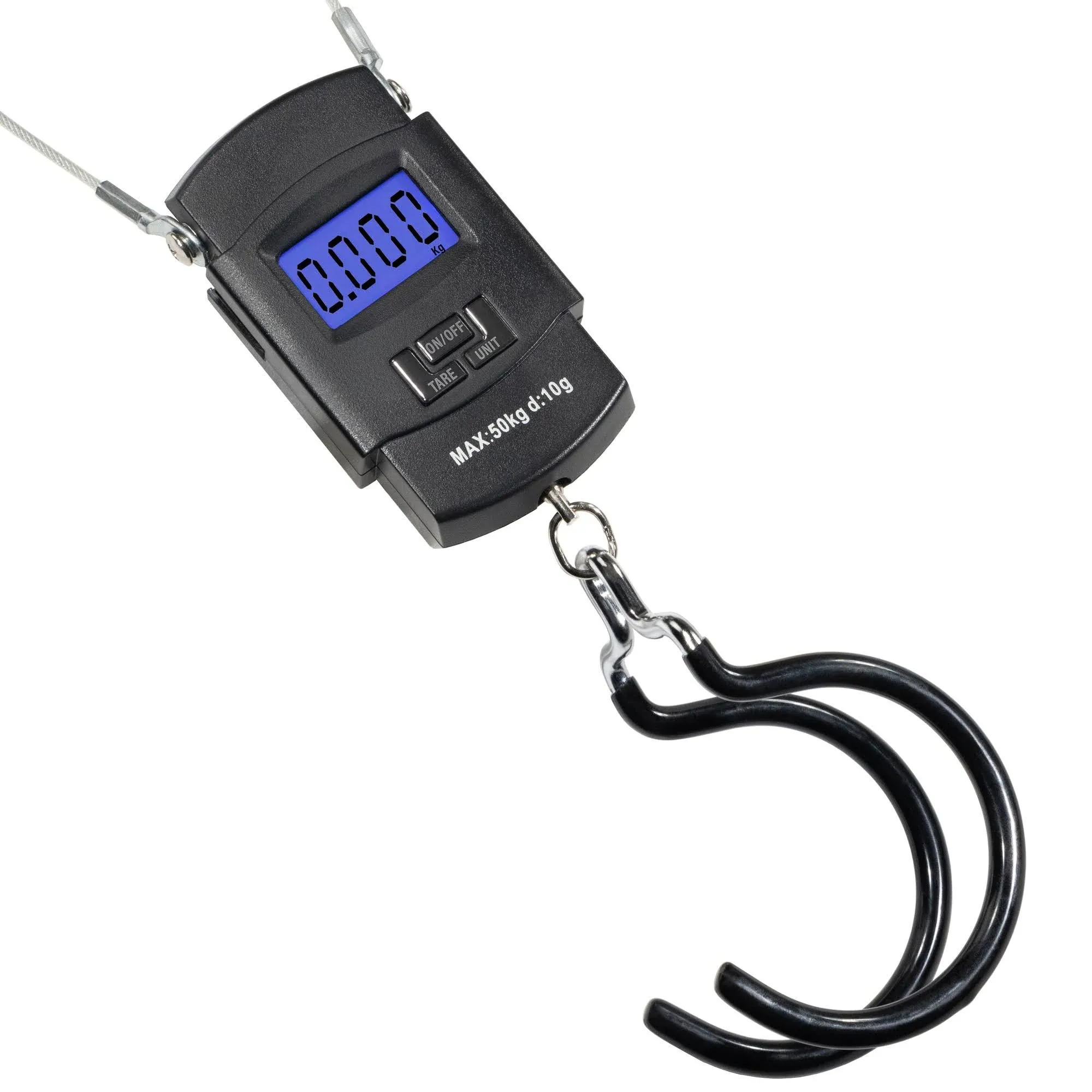 CyclingDeal Backlit LCD Display Digital Bike Scale - Electronic Balance with Double Hanging Hook - Measures in kg, lbs, jin, oz - More Stable & Accurate