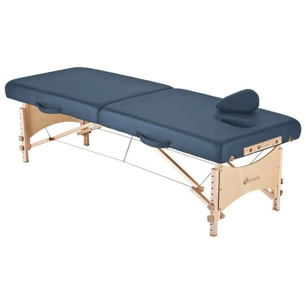 EARTHLITE MediSport Portable Massage Table Package - Heavy Duty, Low Height Range, Ideal for Osteopaths, Chiropractors & Physical Therapists incl. Face Hole, Filler and Carry Case