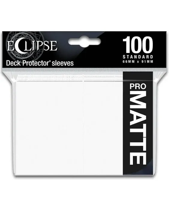 Ultra Pro E-15613 Eclipse Standard Matte Sleeves 100 Pack-Jet Black