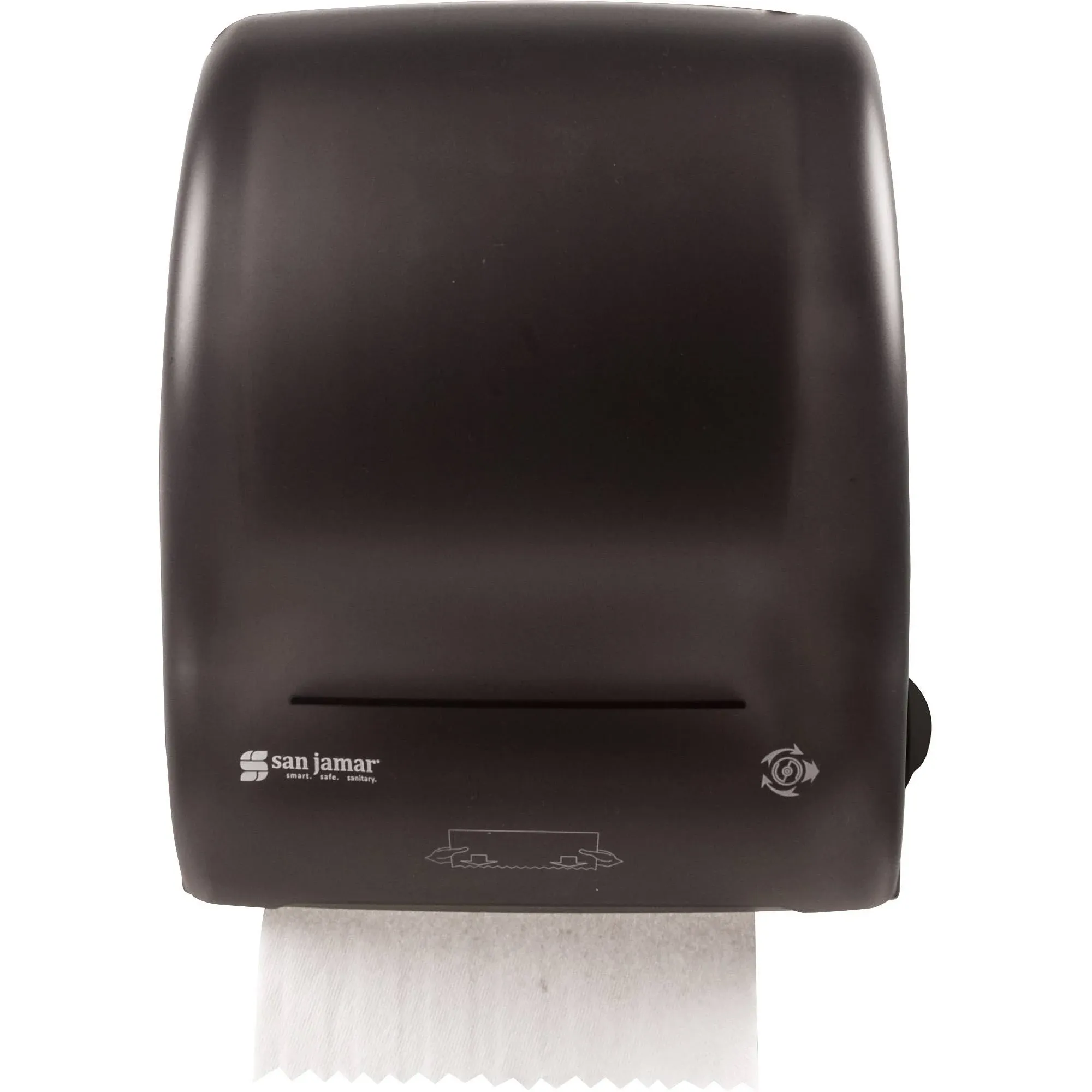 San Jamar Simplicity Mechanical Roll Towel Dispenser, 15.25 x 13 x 10.25, Black