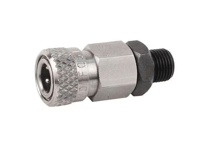 Air Venturi Foster Female to 1/8-Inch BSPP Male Quick-Disconnect Adapter, 5,000 PSI