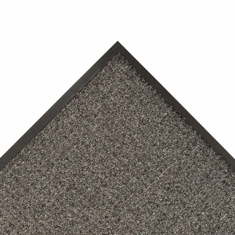 NoTrax® 138S0310CH Uptown™ Entrance Mat, 3/8 in x 3 ft W x 10 ft L, 36 oz Tufted Loop-Pile Decalon®, Vinyl Backing, Charcoal