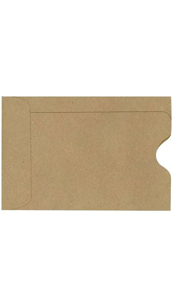 Credit Card Sleeve (2 3/8 x 3 1/2) - Grocery Bag (1000 Qty.) | Perfect for The Holidays, Gift Cards, Credit Cards, Debit Cards, ID Cards and More! | 1801-GB-1M