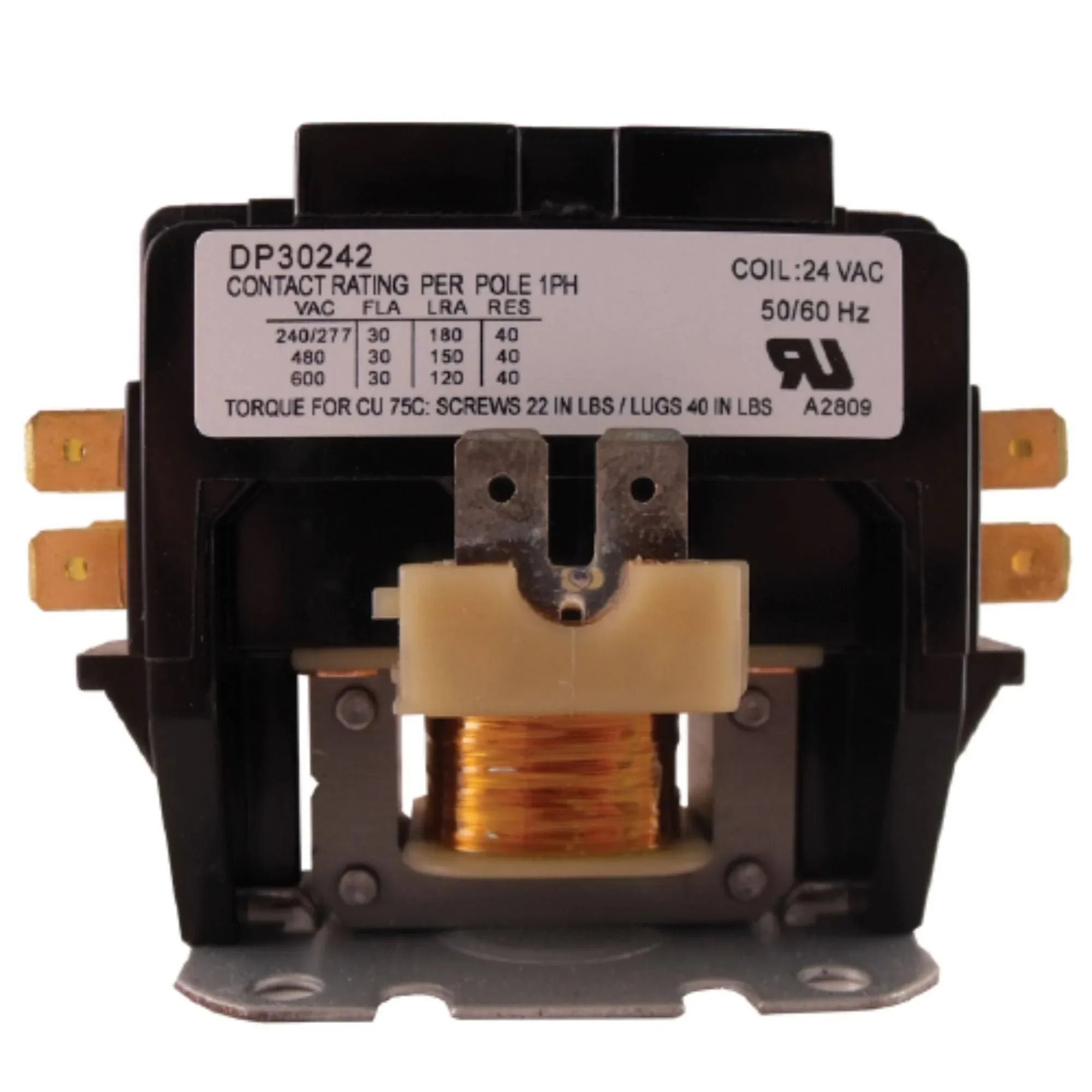 Supco Contactor 30A 24V 2 Pole