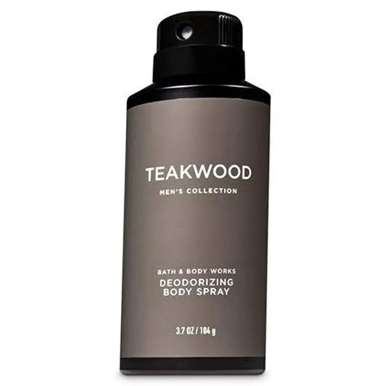 Bath & Body Works Teakwood Men's Deodorizing Body Spray 3.7 Oz