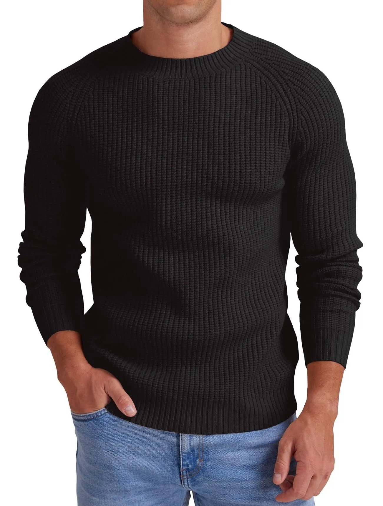 Sailwind Men's Crewneck Casual Sweater Structured Knit Soft Casual Pullover