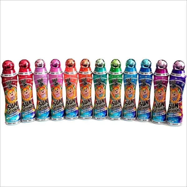 Sunsational Bingo Dauber / Dabber Set of 12 - 4 oz. - Mixed Colors