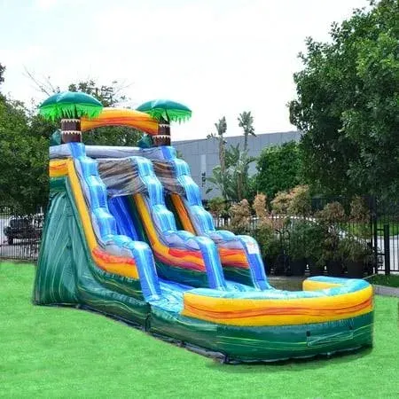 JumpOrange Cali Palms Commercial Grade Inflatable Water Slide