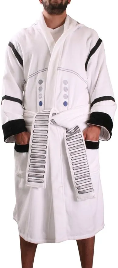 Star Wars Stormtrooper Unisex Hooded Bathrobe for Adults