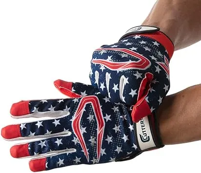 CUTTERS Football Glove Game Day Receiver. Silicone Grip Glove for Receivers. Adult and Youth Sizes