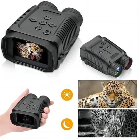 Voshy Night Vision Goggles, 2.4" Screen Digital Night Vision Binoculars, 1080p Infrared Night Vision Can Take Photo & Video from 984ft Viewing Range, 8X Digital Zoom Rechargeable Battery & 7 IR Levels