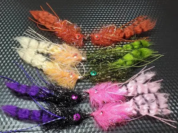 10 Redfish Crack Selection, Redfish Crack Fly, Redfish Slider 10 Fly Selection 2 ...